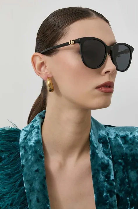 Сонцезахисні окуляри Gucci GG1180SK жіночі колір чорний