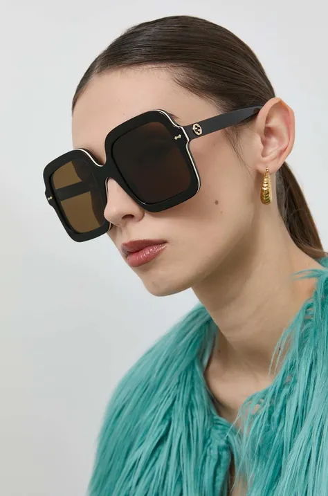 Sončna očala Gucci GG1241S ženska, črna barva