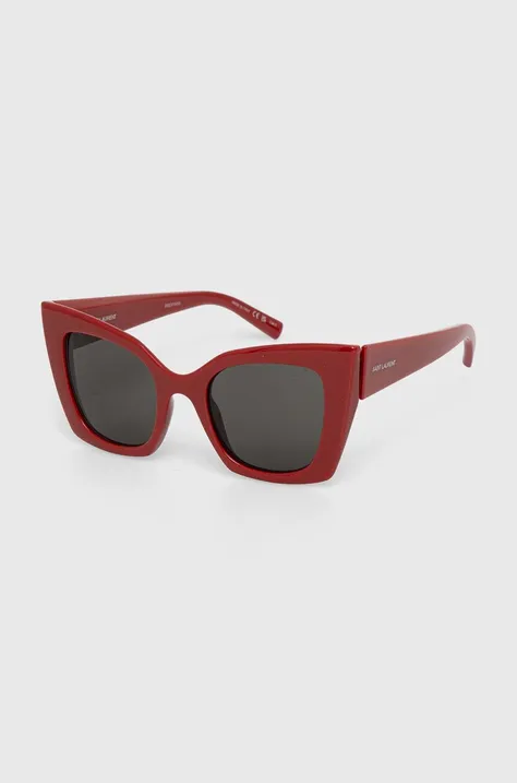 Slnečné okuliare Saint Laurent dámske, červená farba