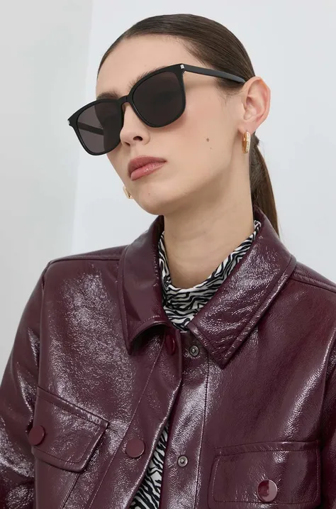 Сонцезахисні окуляри Saint Laurent SL565 жіночі колір чорний