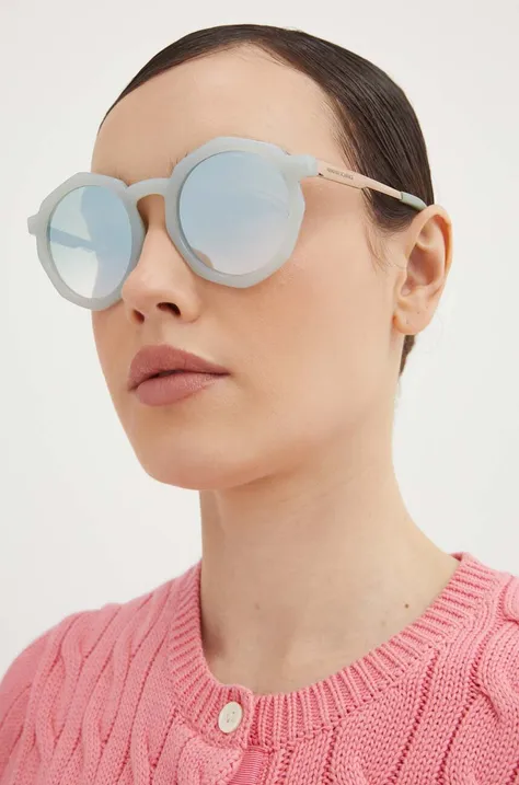 Сонцезахисні окуляри Armani Exchange жіночі колір сірий