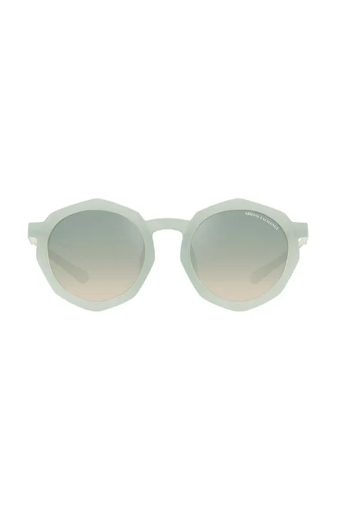 Armani Exchange okulary przeciwsłoneczne damskie kolor szary