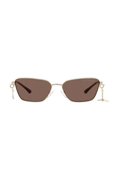 Солнцезащитные очки Emporio Armani женские цвет бежевый