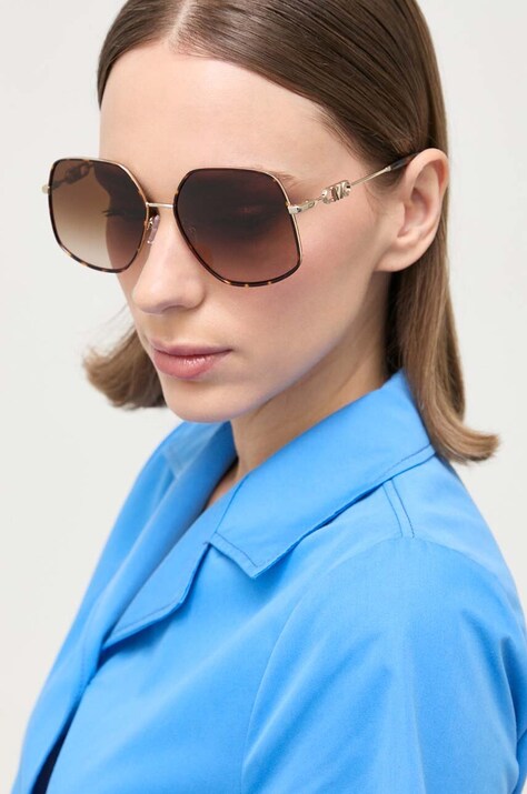 Michael Kors ochelari de soare femei, culoarea maro