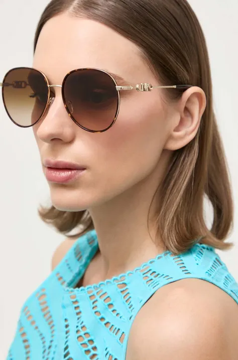 Солнцезащитные очки Michael Kors женские цвет коричневый