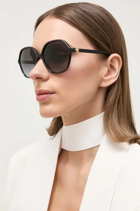 Сонцезахисні окуляри Michael Kors жіночі колір чорний