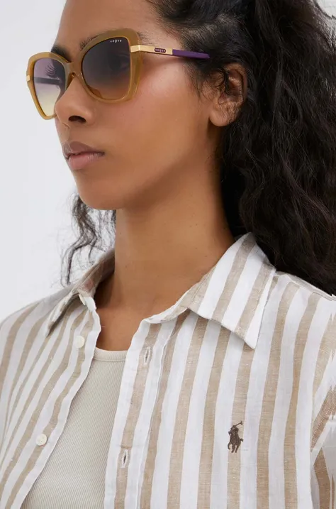 Sunčane naočale VOGUE za žene, boja: žuta