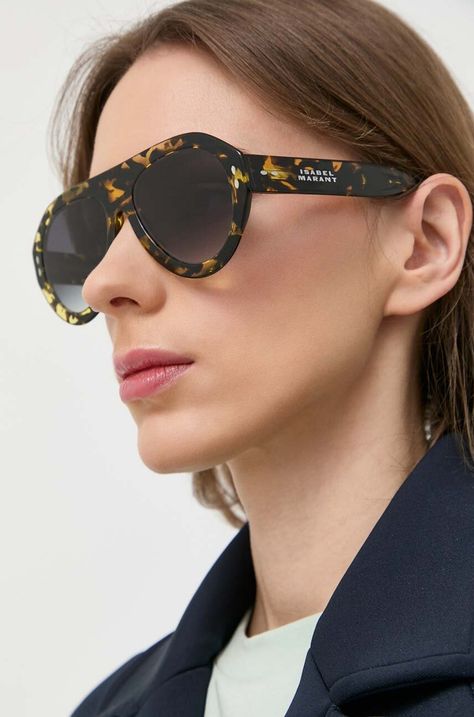 Сонцезахисні окуляри Isabel Marant жіночі колір чорний
