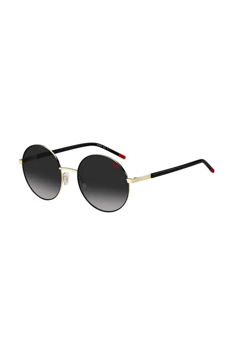 HUGO okulary przeciwsłoneczne 1237/S damskie kolor czarny