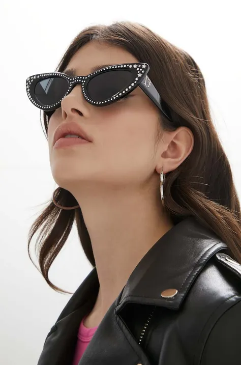 Сонцезахисні окуляри DSQUARED2 жіночі колір чорний
