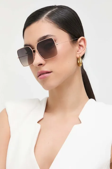 Солнцезащитные очки BOSS женские цвет золотой