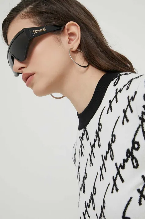 Сонцезахисні окуляри Chiara Ferragni жіночі колір чорний