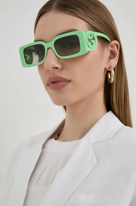 Sončna očala Gucci ženski, zelena barva