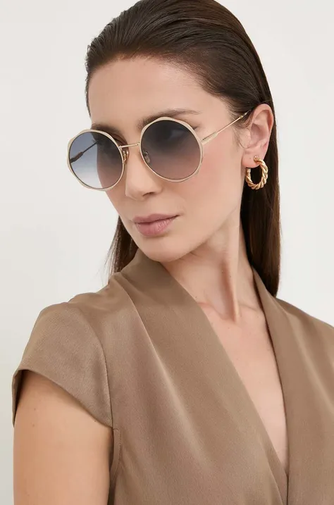 Sunčane naočale Chloé CH0184S za žene, boja: zlatna