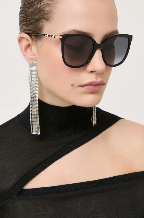Сонцезахисні окуляри Carolina Herrera жіночі колір чорний