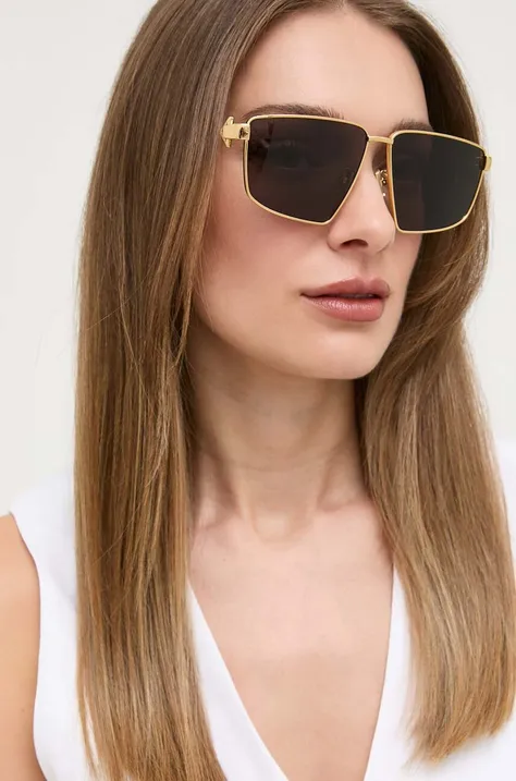 Sunčane naočale Bottega Veneta za žene, boja: zlatna