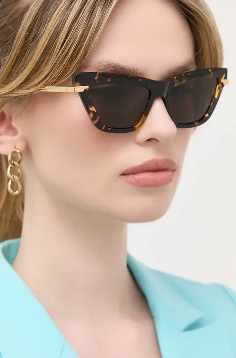 Солнцезащитные очки Bottega Veneta женские цвет серый