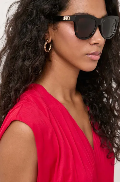Sluneční brýle Michael Kors EMPIRE SQUARE 4 dámské, hnědá barva, 0MK2193U