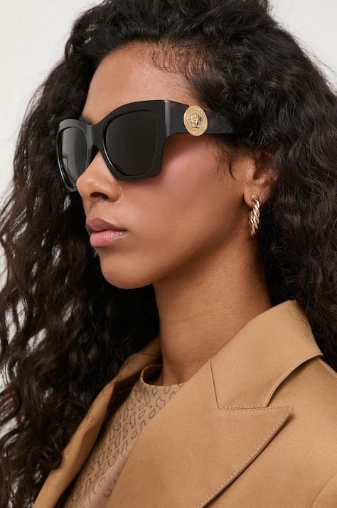 Versace Sluneční brýle Versace dámské, hnědá barva, 0VE4452