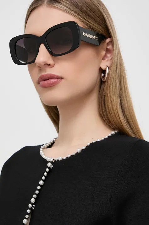 Sončna očala Burberry ženski, črna barva