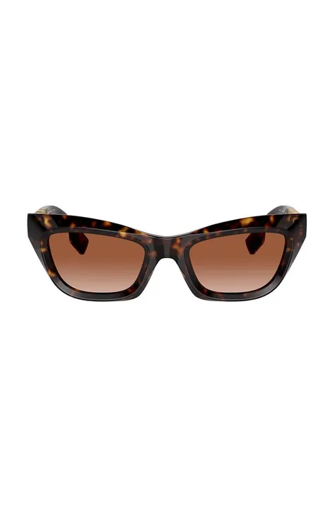 Burberry okulary przeciwsłoneczne damskie kolor brązowy