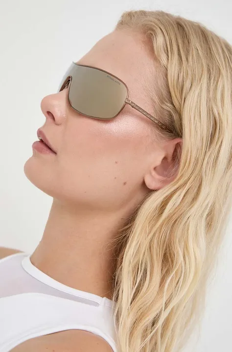 Сонцезахисні окуляри Michael Kors жіночі колір золотий