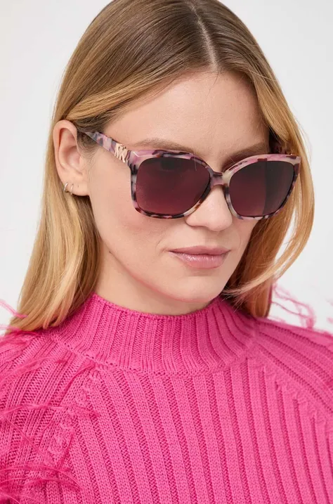 Sunčane naočale Michael Kors za žene, boja: ružičasta
