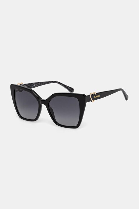 Love Moschino okulary przeciwsłoneczne damskie kolor czarny