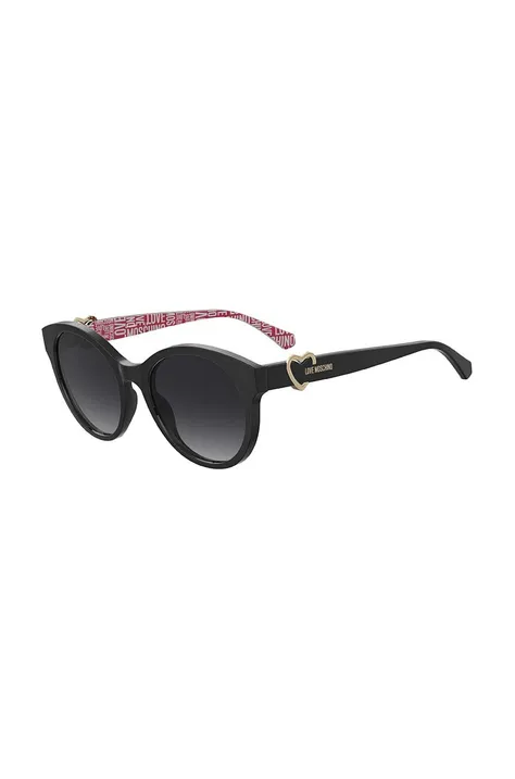 Sluneční brýle Love Moschino dámské, černá barva, MOL068/S