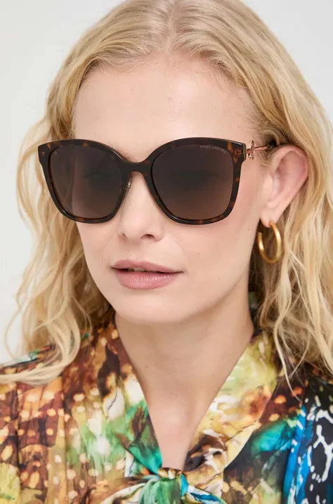 Сонцезахисні окуляри Marc Jacobs жіночі колір чорний