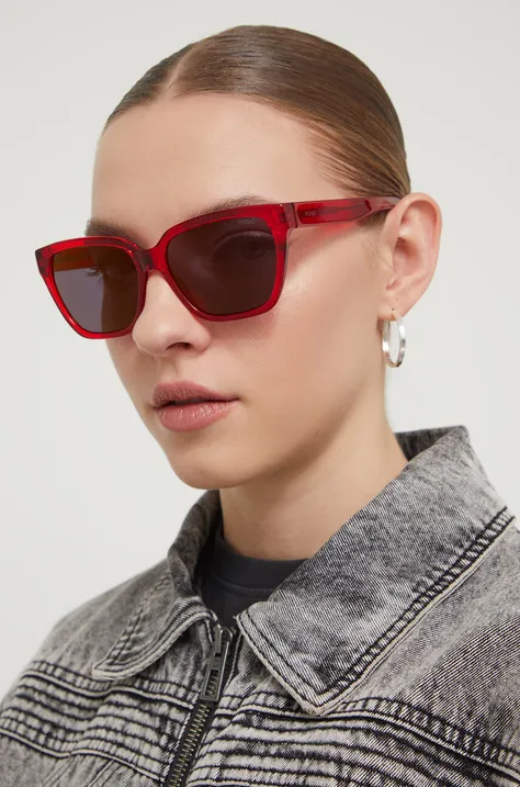 Сонцезахисні окуляри HUGO жіночі колір червоний