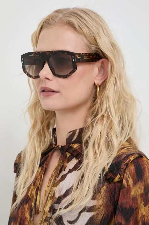 Сонцезахисні окуляри Isabel Marant жіночі колір коричневий