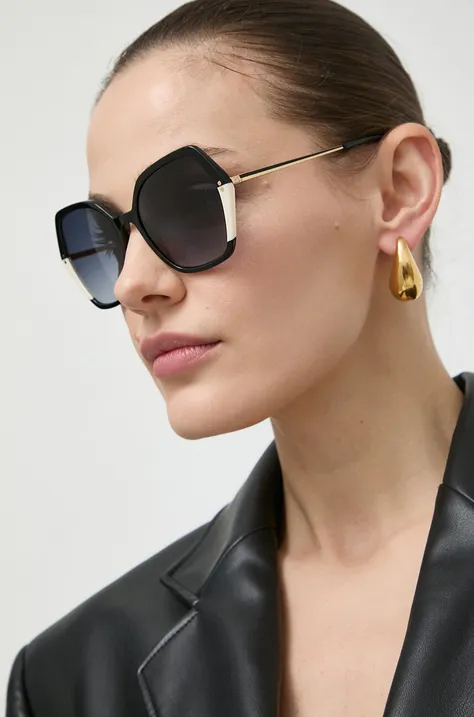 Slnečné okuliare Carolina Herrera dámske, čierna farba