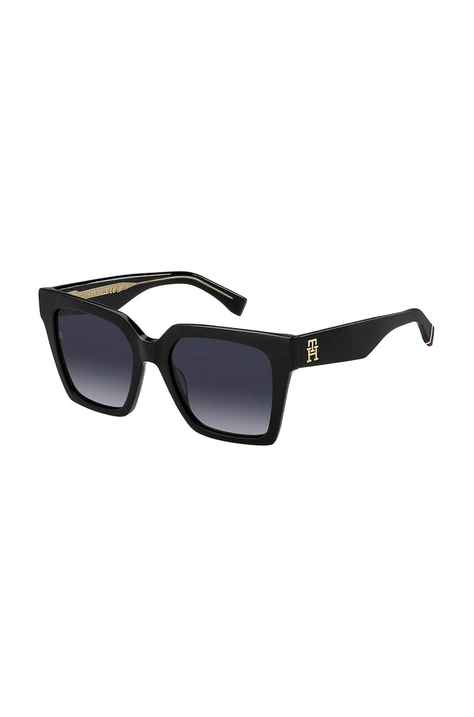 Tommy Hilfiger okulary przeciwsłoneczne damskie kolor czarny TH 2100/S