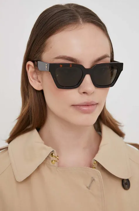 Сонцезахисні окуляри Tommy Hilfiger жіночі колір коричневий