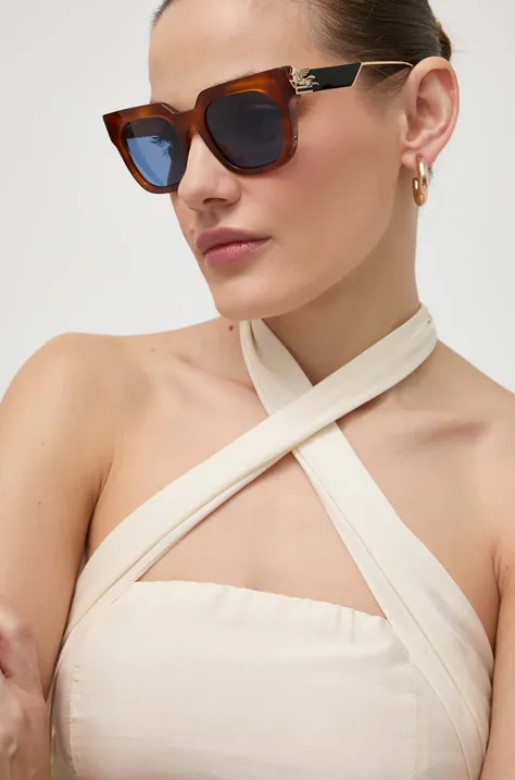 Солнцезащитные очки Etro женские цвет коричневый