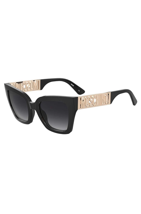 Moschino ochelari de soare femei, culoarea negru