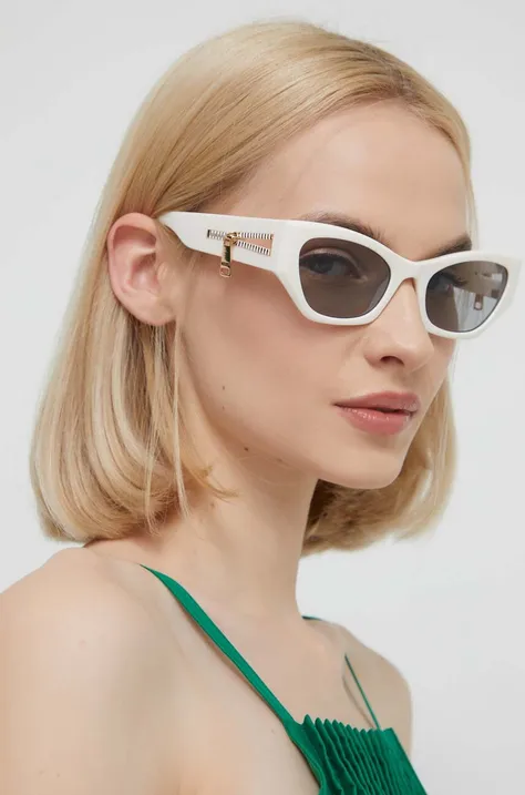 Sunčane naočale Moschino za žene, boja: bijela