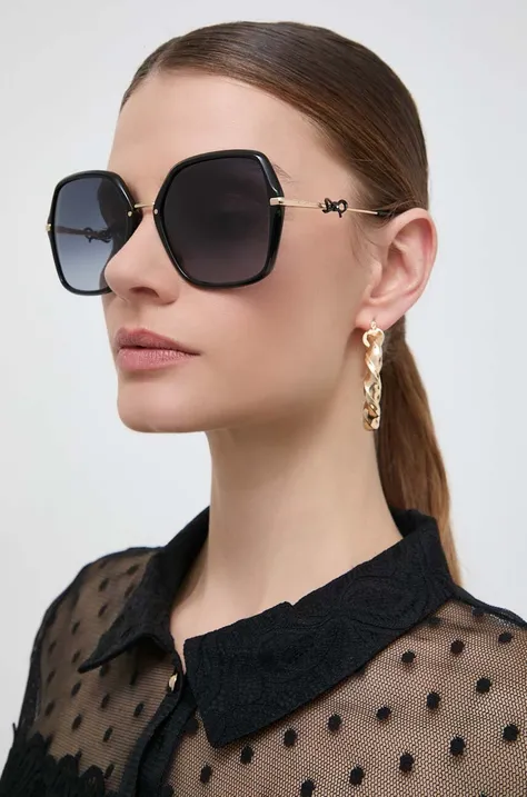Carolina Herrera okulary przeciwsłoneczne damskie kolor czarny HER 0217/S
