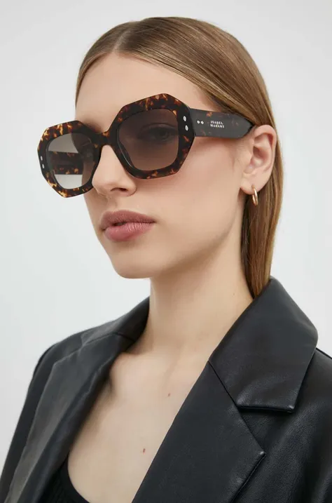 Isabel Marant okulary przeciwsłoneczne damskie kolor brązowy IM 0173/S