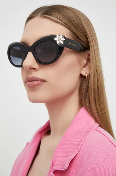 Slnečné okuliare Carolina Herrera dámske, čierna farba, HER 0215/S