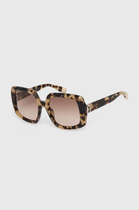 Сонцезахисні окуляри Furla жіночі колір коричневий SFU709_540801