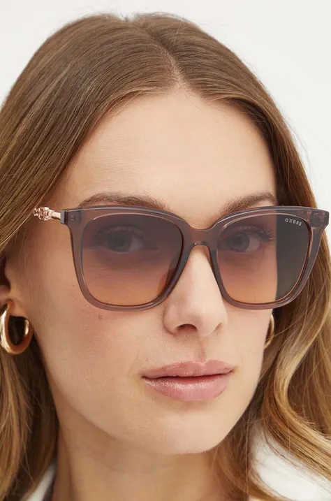 Сонцезахисні окуляри Guess жіночі колір коричневий GU7886_5359Z