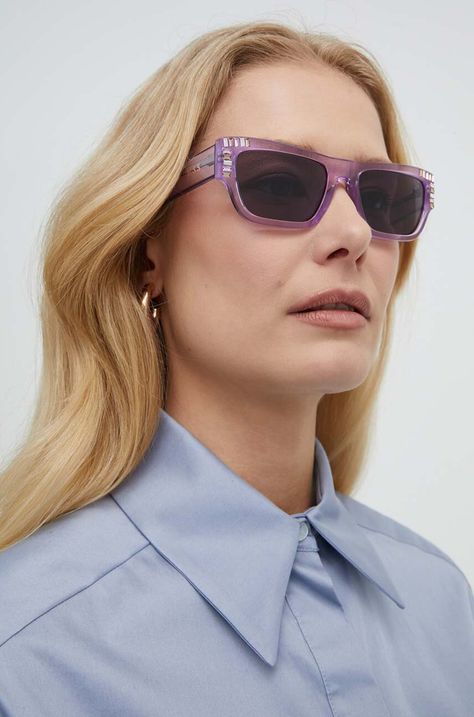 Γυαλιά ηλίου Guess χρώμα: μοβ, GU7902_5380Y