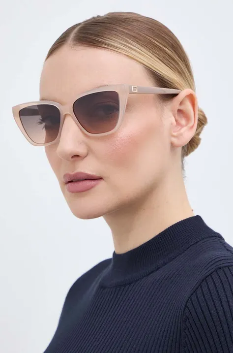 Сонцезахисні окуляри Guess жіночі колір бежевий GU7919_5857F