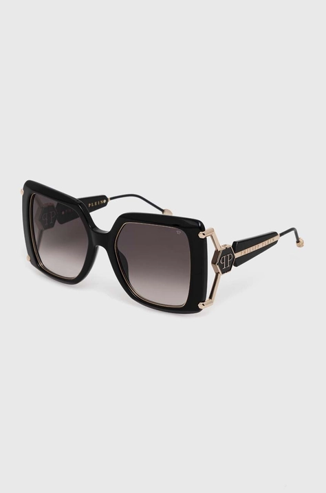 Philipp Plein ochelari de soare femei, culoarea negru, SPP121S_560700