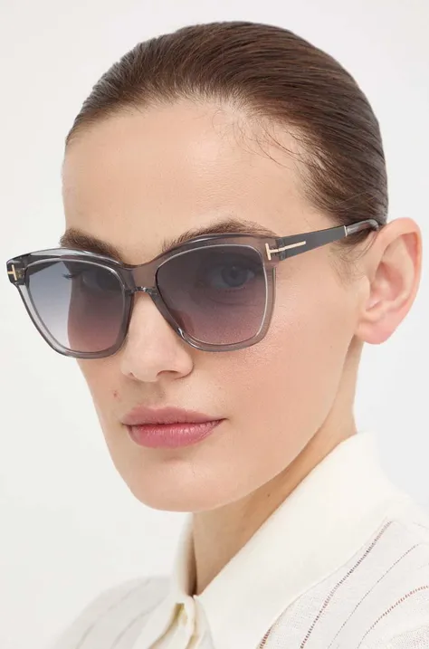 Tom Ford ochelari de soare femei, culoarea gri, FT1087_5420A