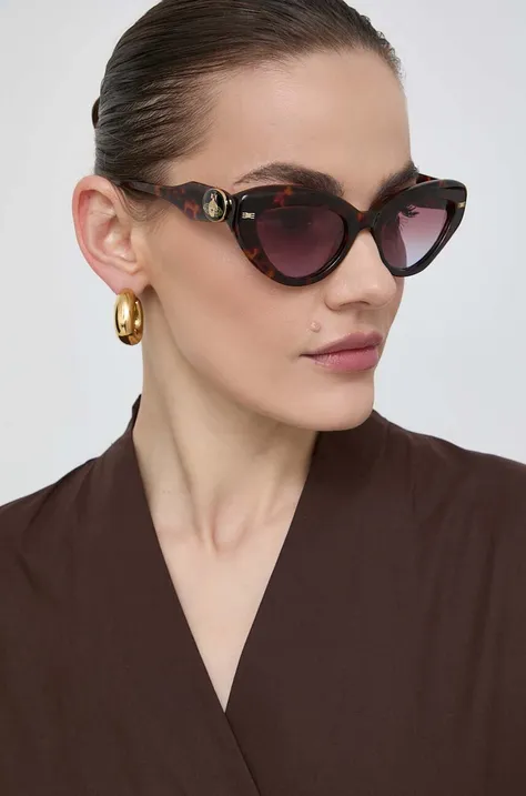 Сонцезахисні окуляри Vivienne Westwood жіночі колір коричневий