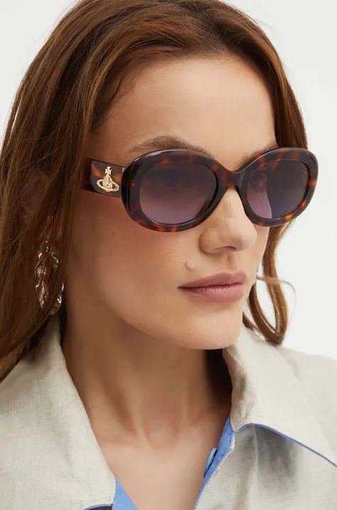 Sončna očala Vivienne Westwood ženska, rjava barva, VW505110053