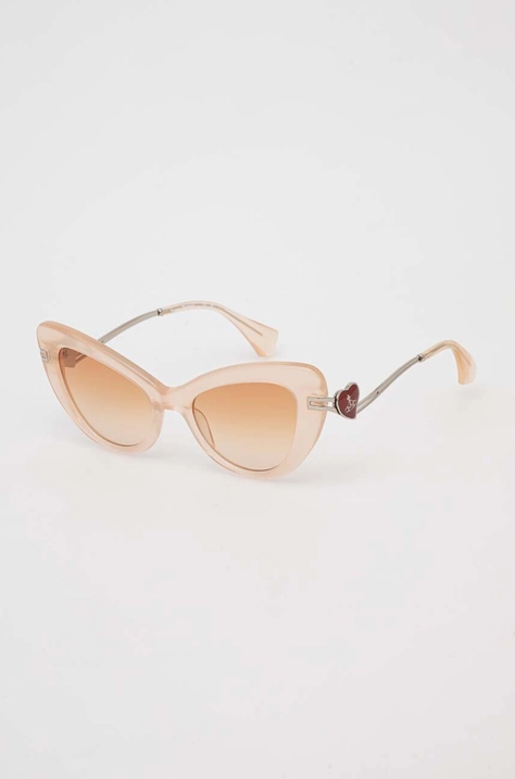 Vivienne Westwood okulary przeciwsłoneczne damskie kolor beżowy VW505848053